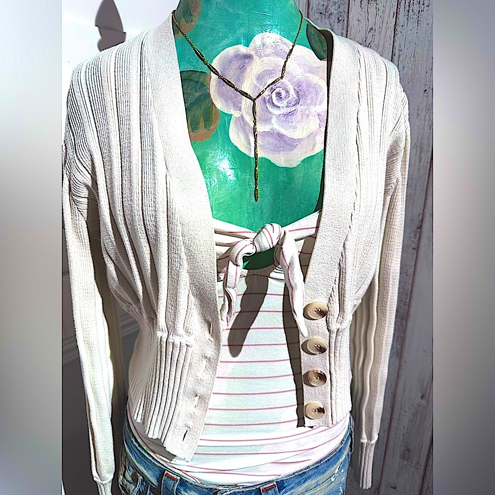 Forever 21 V Neck button up cardigan in size medium